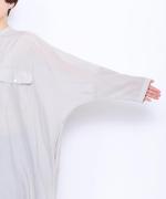 コットンシルクローン　ドルマンワンピース